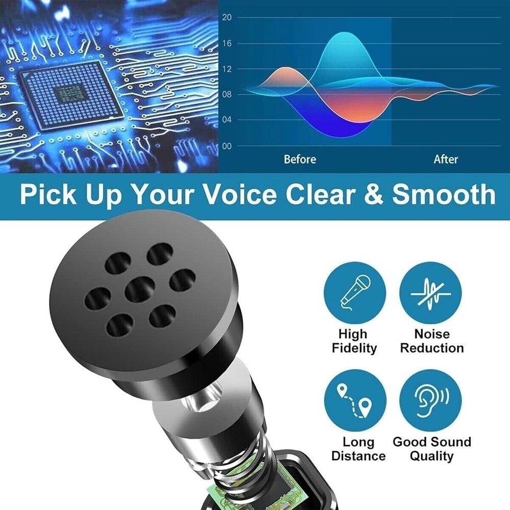 Desktop Mini Condenser Microphone USB Computer Mic Recording For Laptop PC