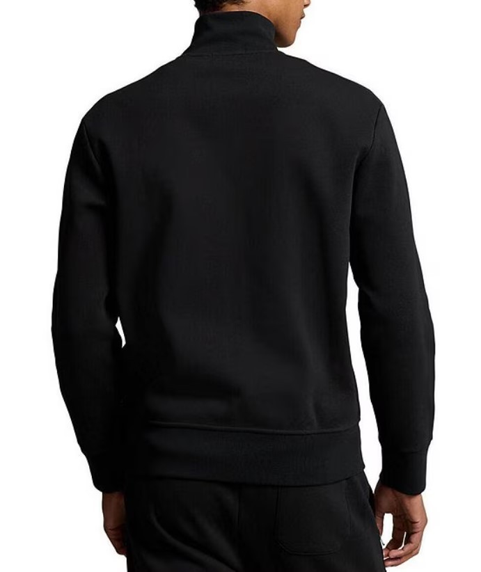 Polo Ralph Lauren Double-Knit Zip Front Track Jacket Black - AUTHENTIC!!!