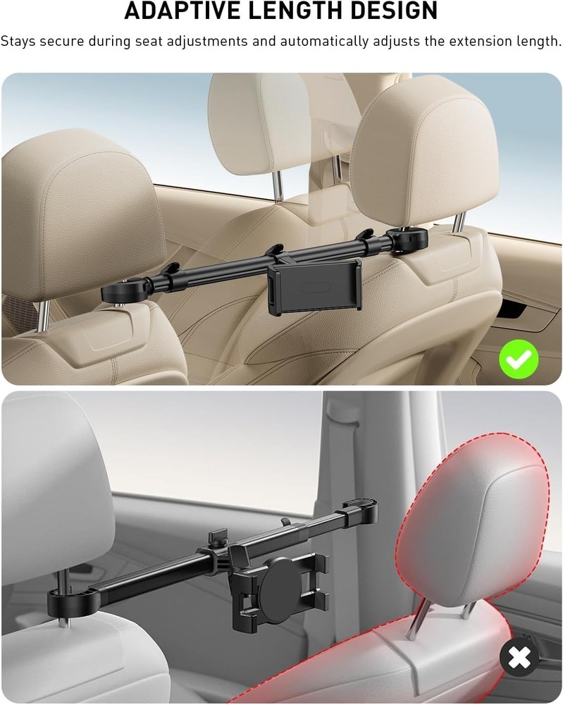 Headrest Tablet Holder for Car - Kids Entertainment Solution