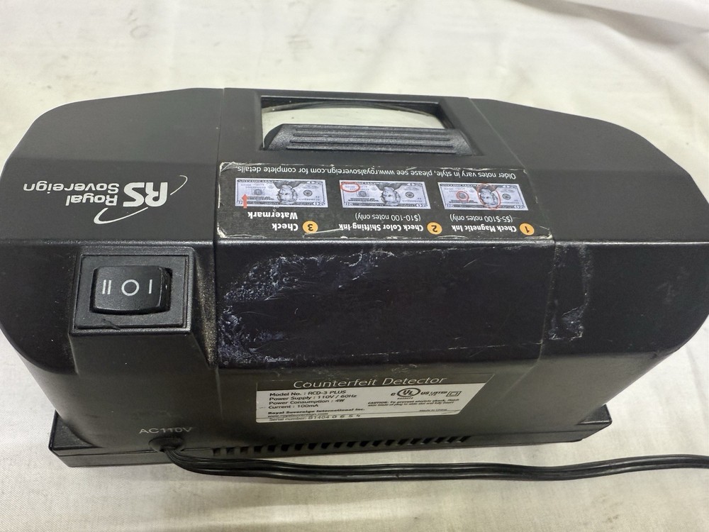 Royal Sovereign counterfeit detector