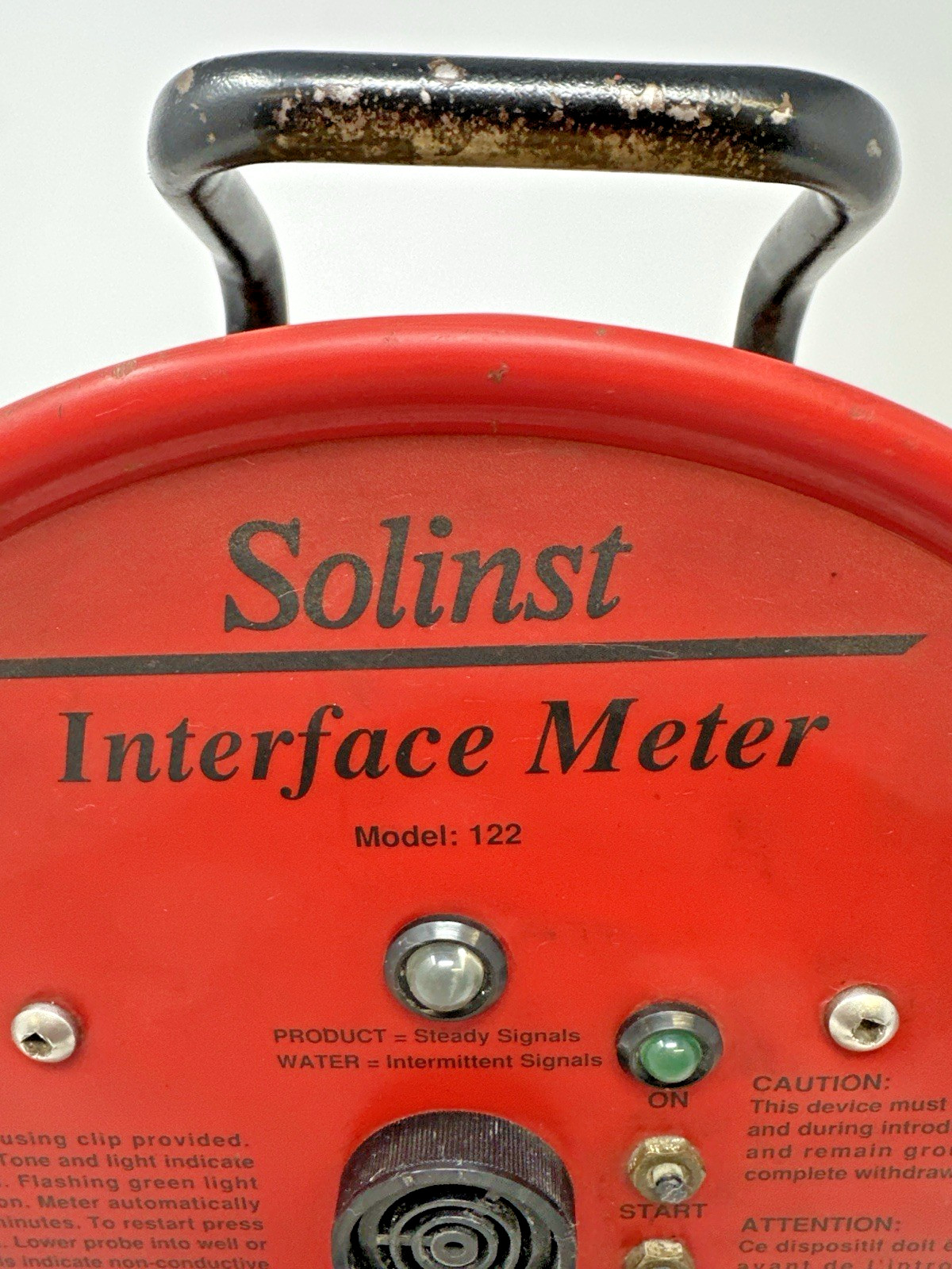Solinst Model 122 Interface Meter – 200+ ft Tape – Beeps & Lights – Works