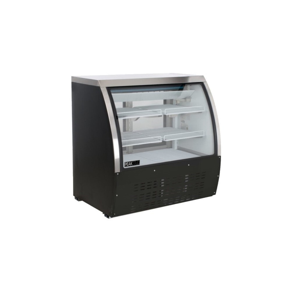 PeakCold 36" Refrigerated Deli Display Case - Black
