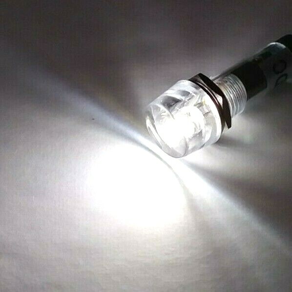BBT Waterproof 120 volt White LED Hi-Profile Pilot Light