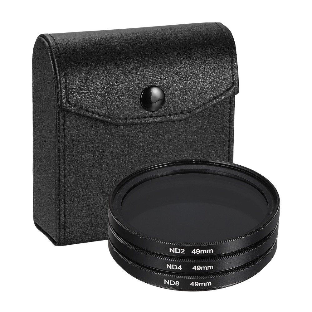 49mm ND2/ND4/ND8 Digital Essentials Filter Kit Circular Camera Filters, Black