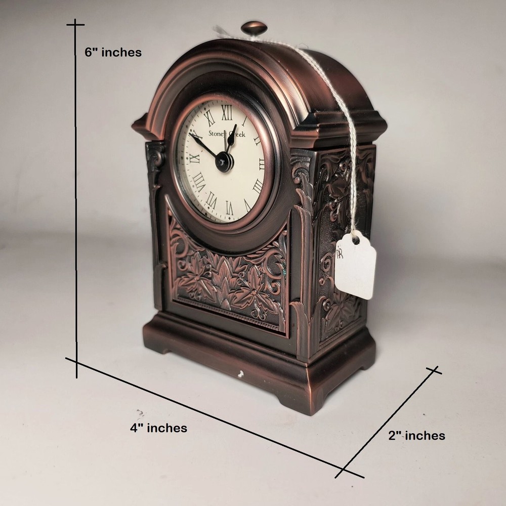 Stoney Creek Quartz Pewter Clock
