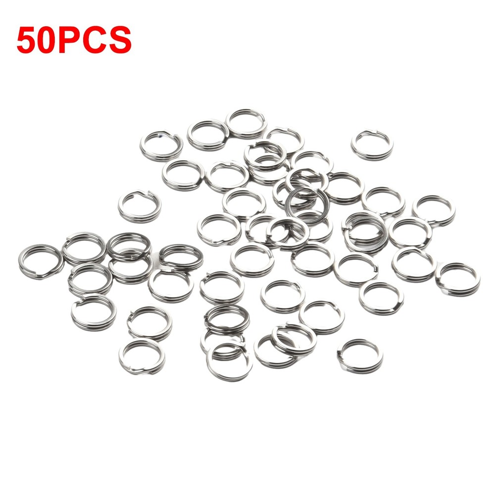 Split Ring Connector Split Ring Double Split Connector Lure Snap Stainless Steel