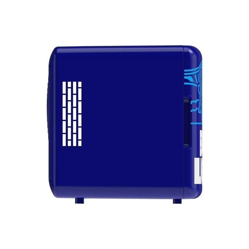 Blue Portable 6-Can Mini Fridge Drinks & Snacks Quiet Cooling Technology New