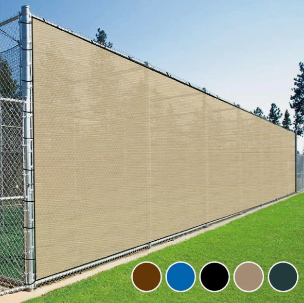 3' 4' 5' 6' 8'x50' Privacy Fence Screen Windscreen Mesh Fabric Shade Cover Tarp