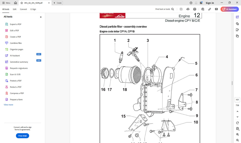 LINDE FORKLIFT Service Manuals on USB Flash Drive.