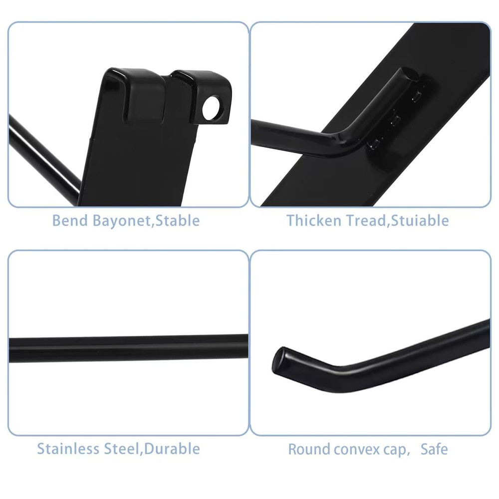 Gridwall Hooks 6 Inch50PC Display Hooks for Grid Wall Hooks for Grid Wall Pan...