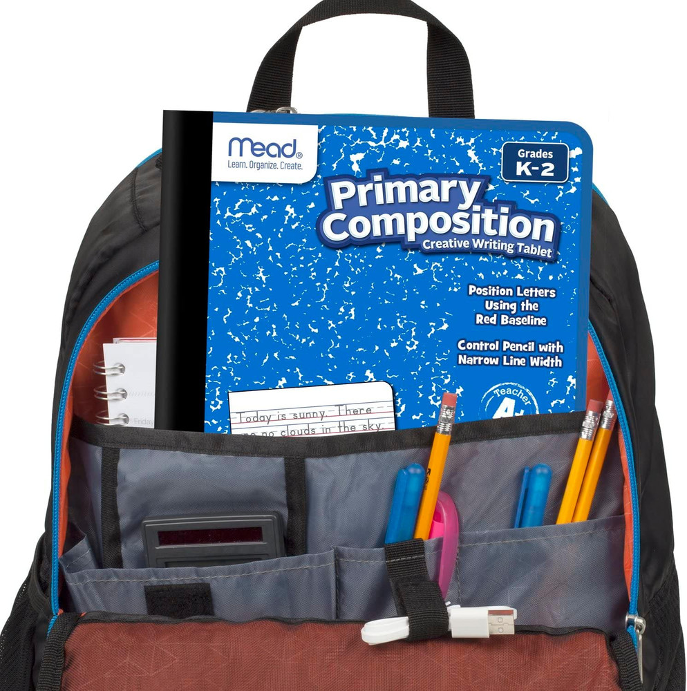 Primary Composition Books, 4 Pack, K-2, 100 Sheets, Assorted Colors