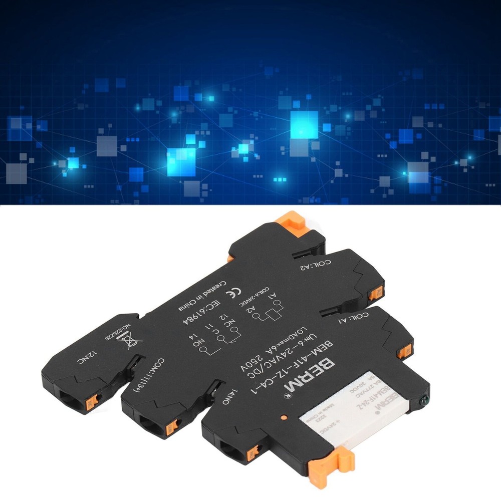 DC Control AC Ultra Thin Relay DIN Rail Mount Solid State Relay Module SPDT