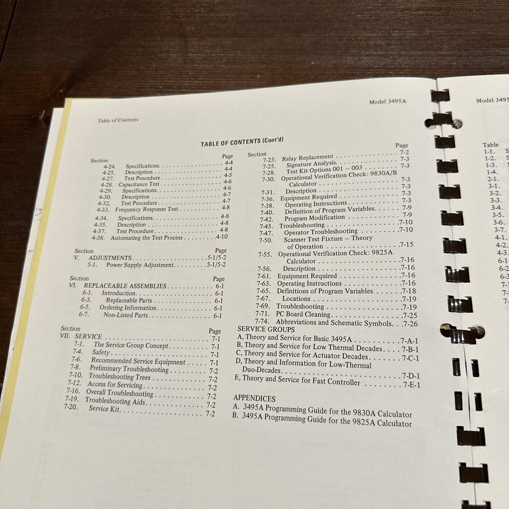 HP 3495A Scanner Programming & Service Manual 03495-90012