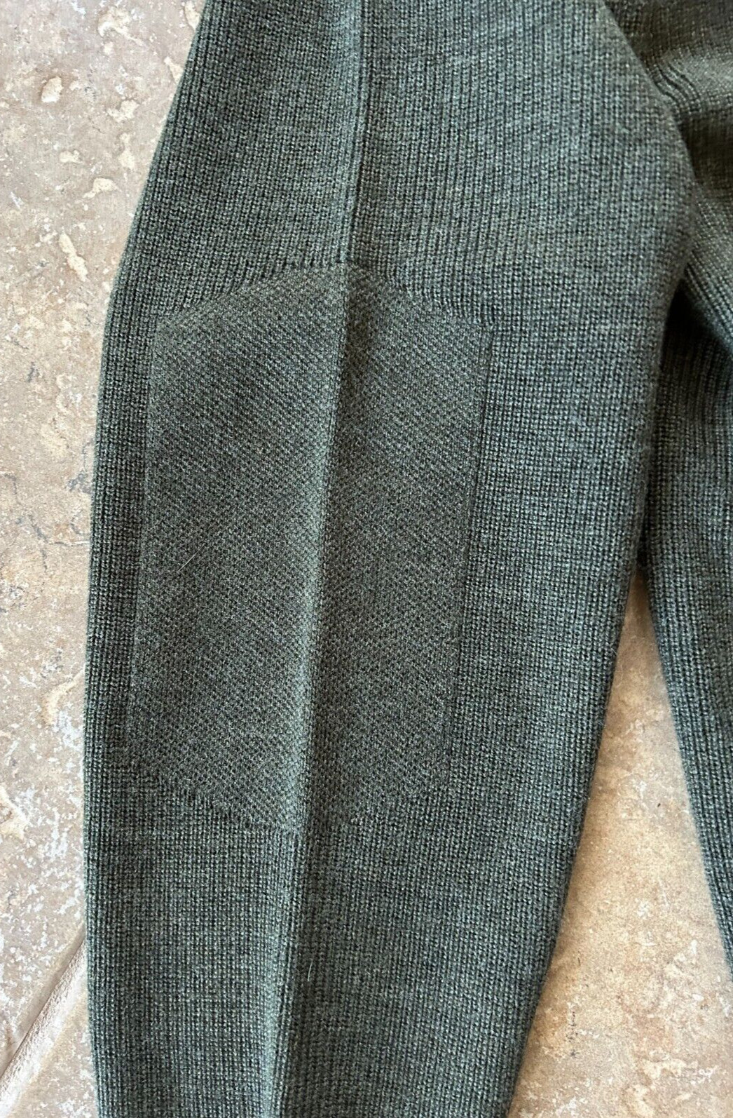 Hart Schaffner Marx 1/4 Zip Sweater Men's L Merino Wool Olive w/Pockets $198 NWT