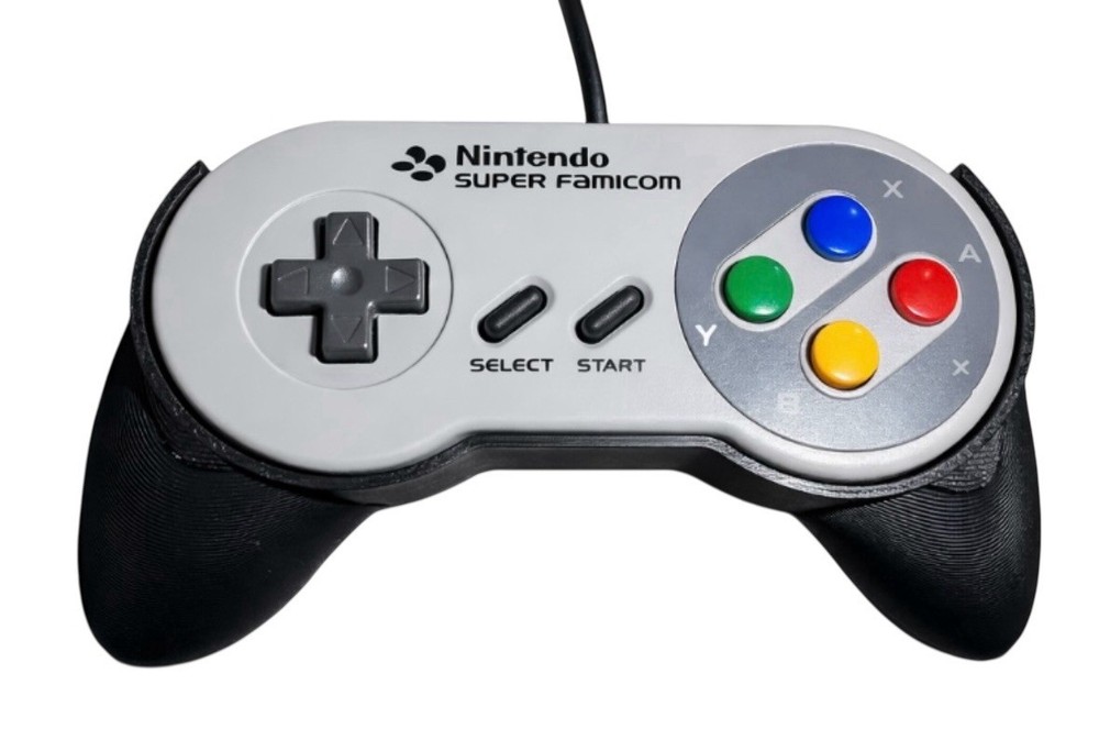 Super Nintendo SNES Controller Grip Ergonomic Handle Support Gamepad Shell Case