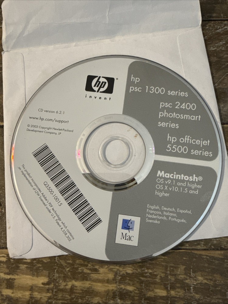 HP PSC 1300 Series Software PC Cd Rom