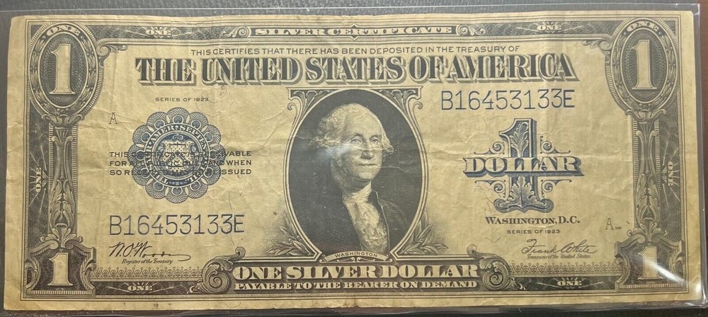 1923 $1 Silver Certificate Large Size Note Nice Grade - SKU# 133E