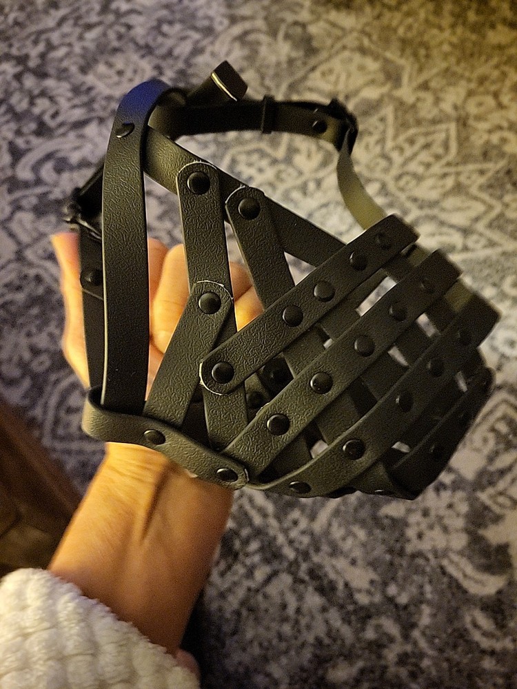 Medium, Blk, Lg. Dog Basket Muzzle. No Barking, Chewing