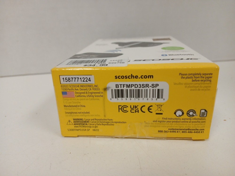 Scosche BTFREQ PRO Wireless Hands-Free Car Kit (BTFMPD3SR-SP)