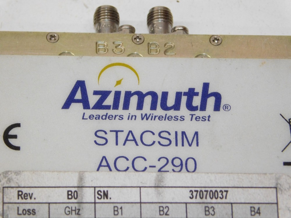 Azimuth Anritsu STACSIM ACC-290 Static Channel Simulator Unit 4x4 Matrix Module