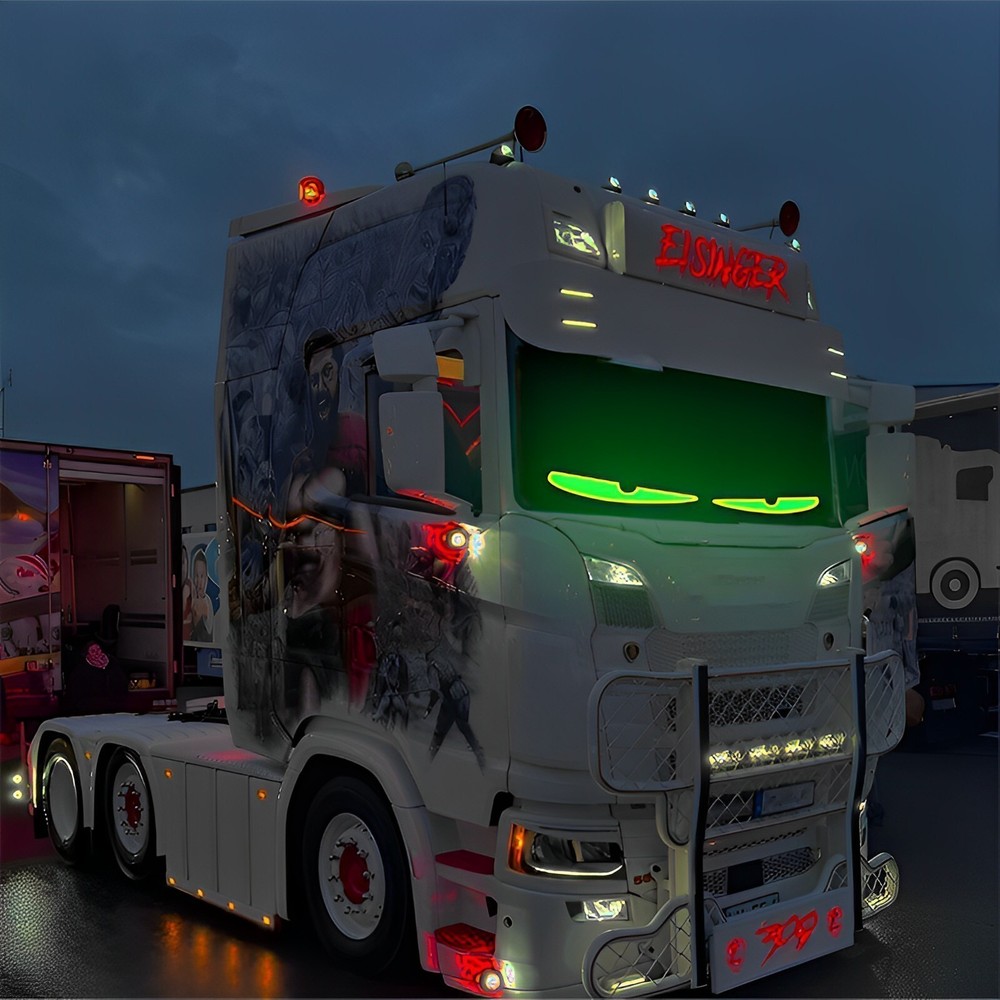 Truck-Specific Devil's Eye LED Screen – DIY Dynamic Truck Light