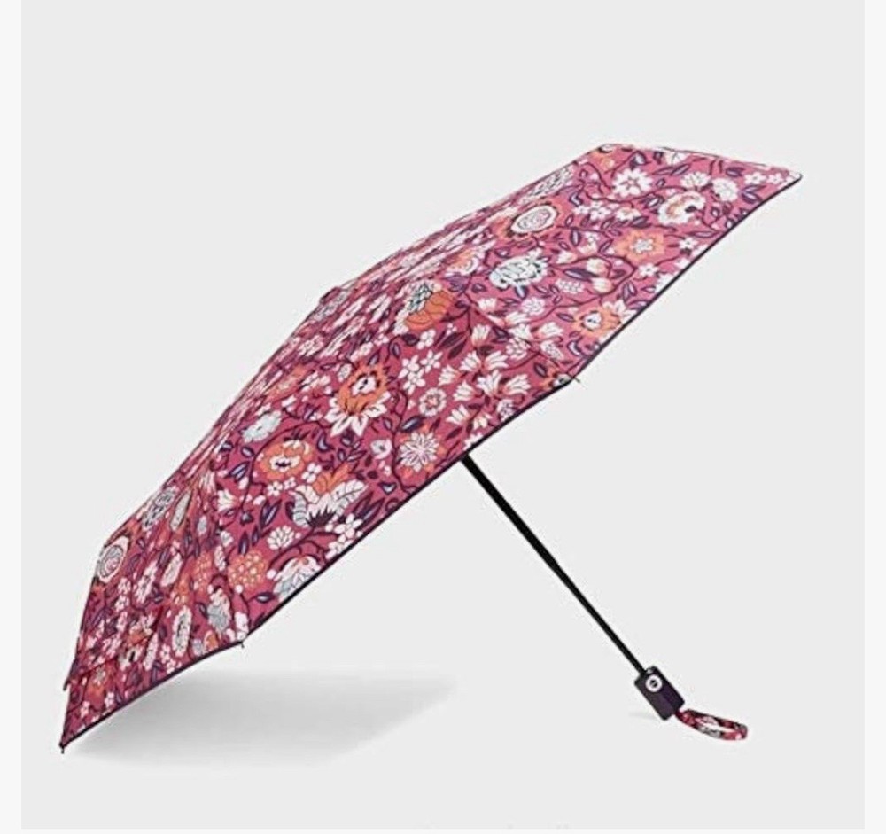 Vera Bradley Umbrella Automatic in Bloom Berry *retired pattern*