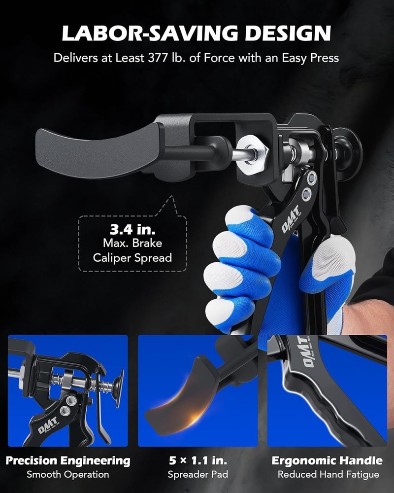 Dual Piston Brake Caliper Compressor, Heavy Duty Brake Piston Compressor Tool...