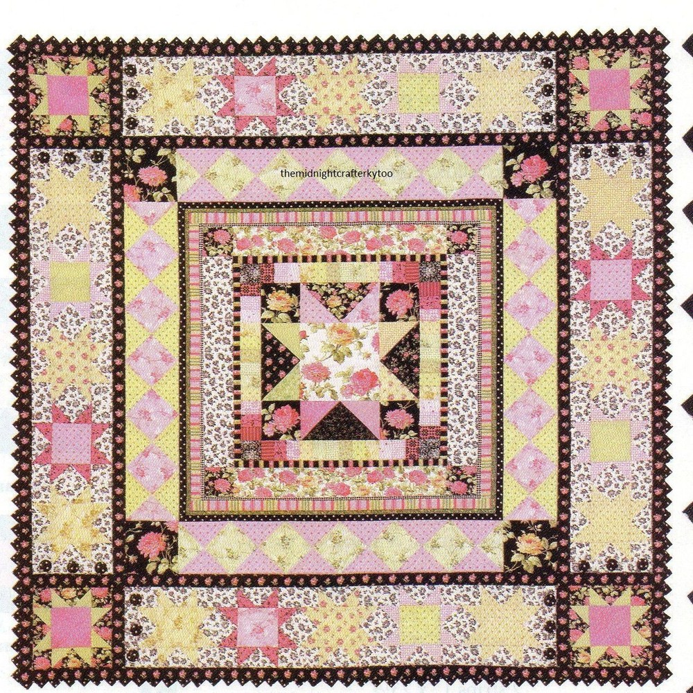Belles Etoiles Quilt Pattern Pieced CW