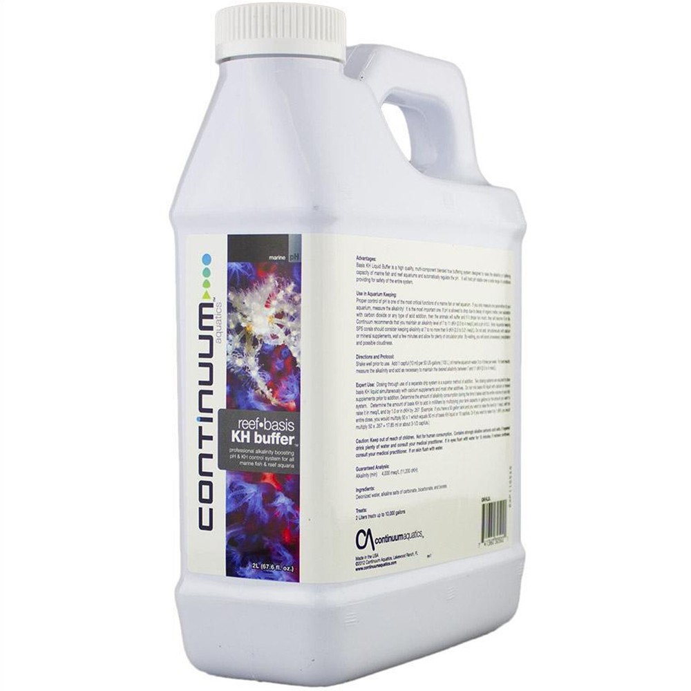 Continuum Reef Basis Liquid KH Buffer 2 Liters Reef Aquarium Alkalinity pH Boost