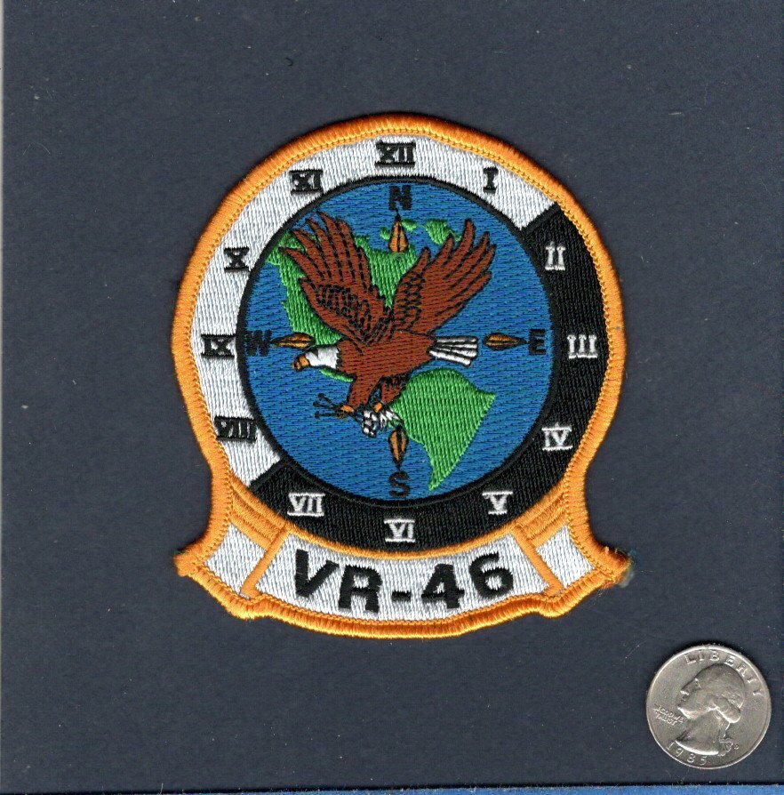 Original VR-46 EAGLES NAVY Reserve Douglas C-9 SKYTRAIN Logistic Squadron Patch