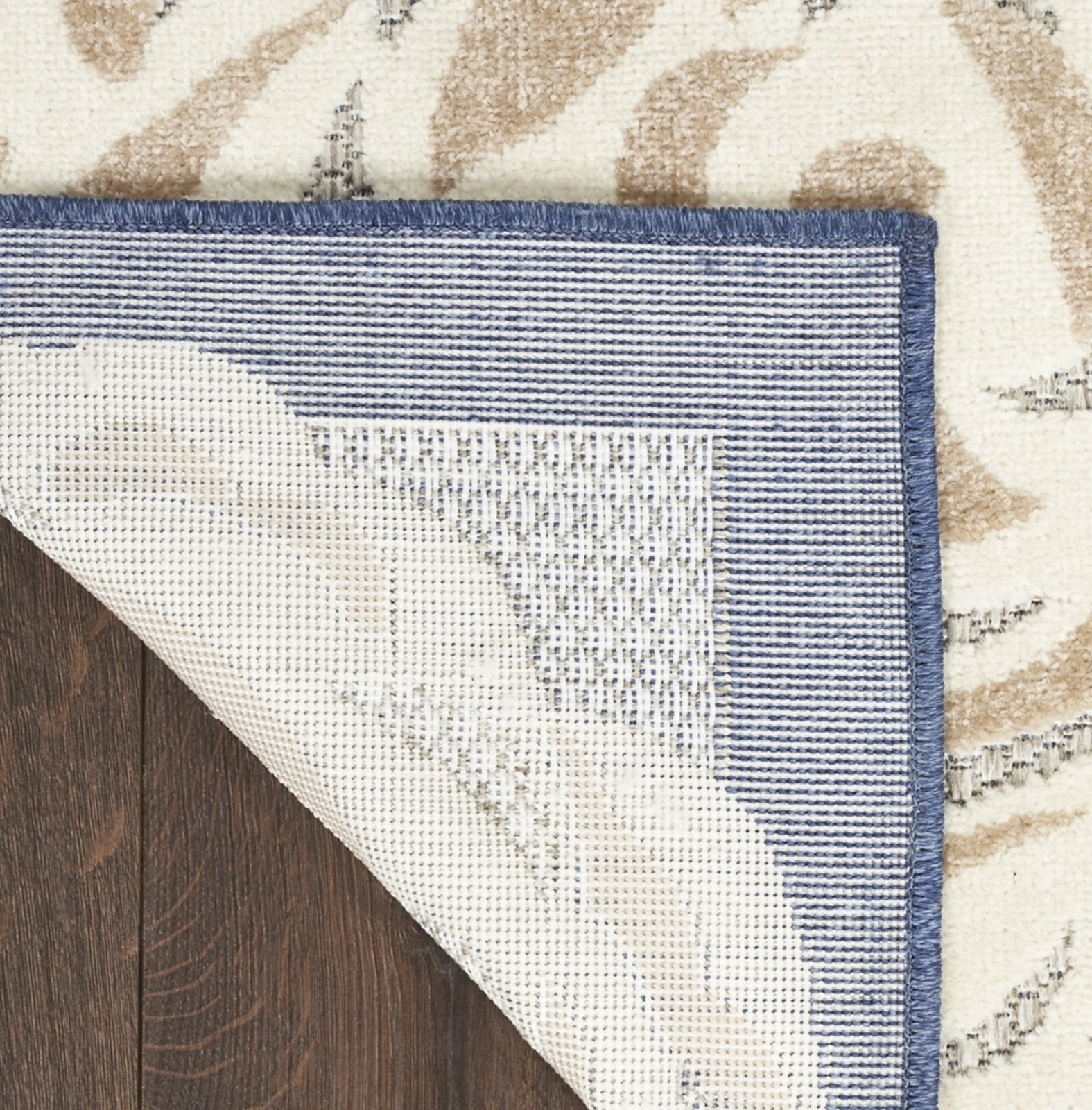 Nourison Home Splash Rose Floral 5'x8' Indoor Outdoor Rug Blue Gray Patio