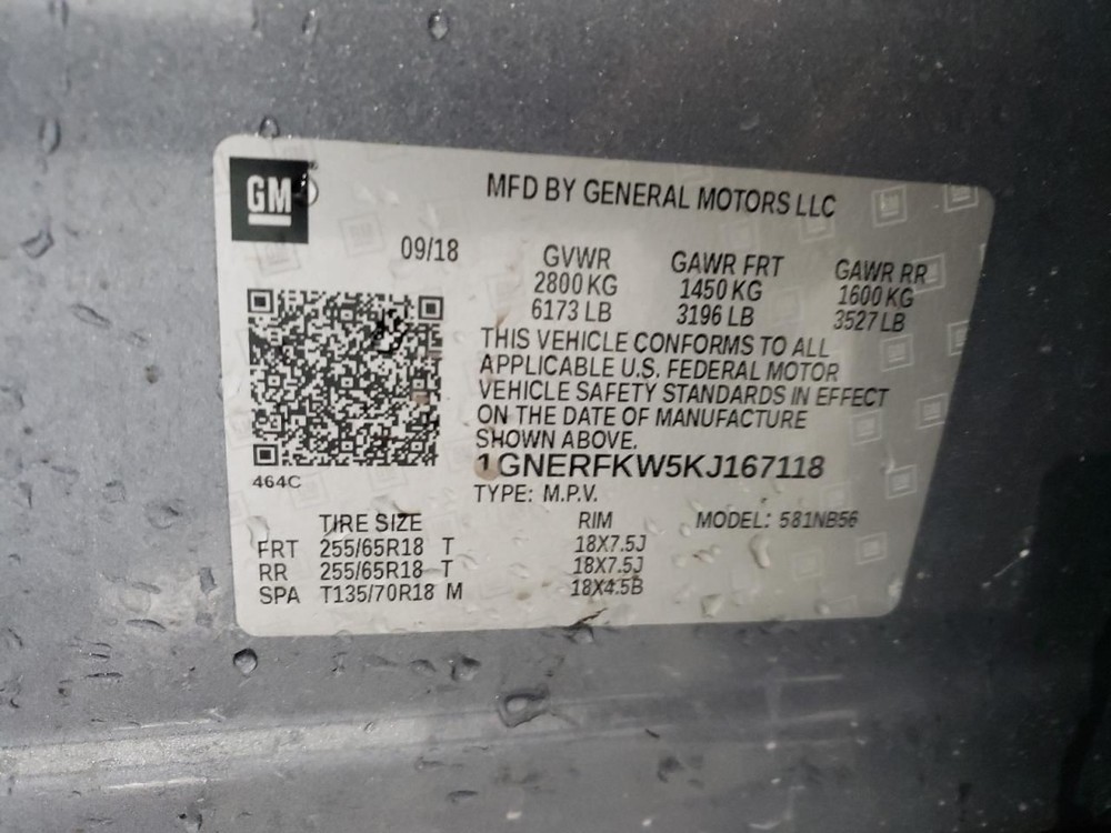 TRAVERSE 2019 Glove Box 4979556