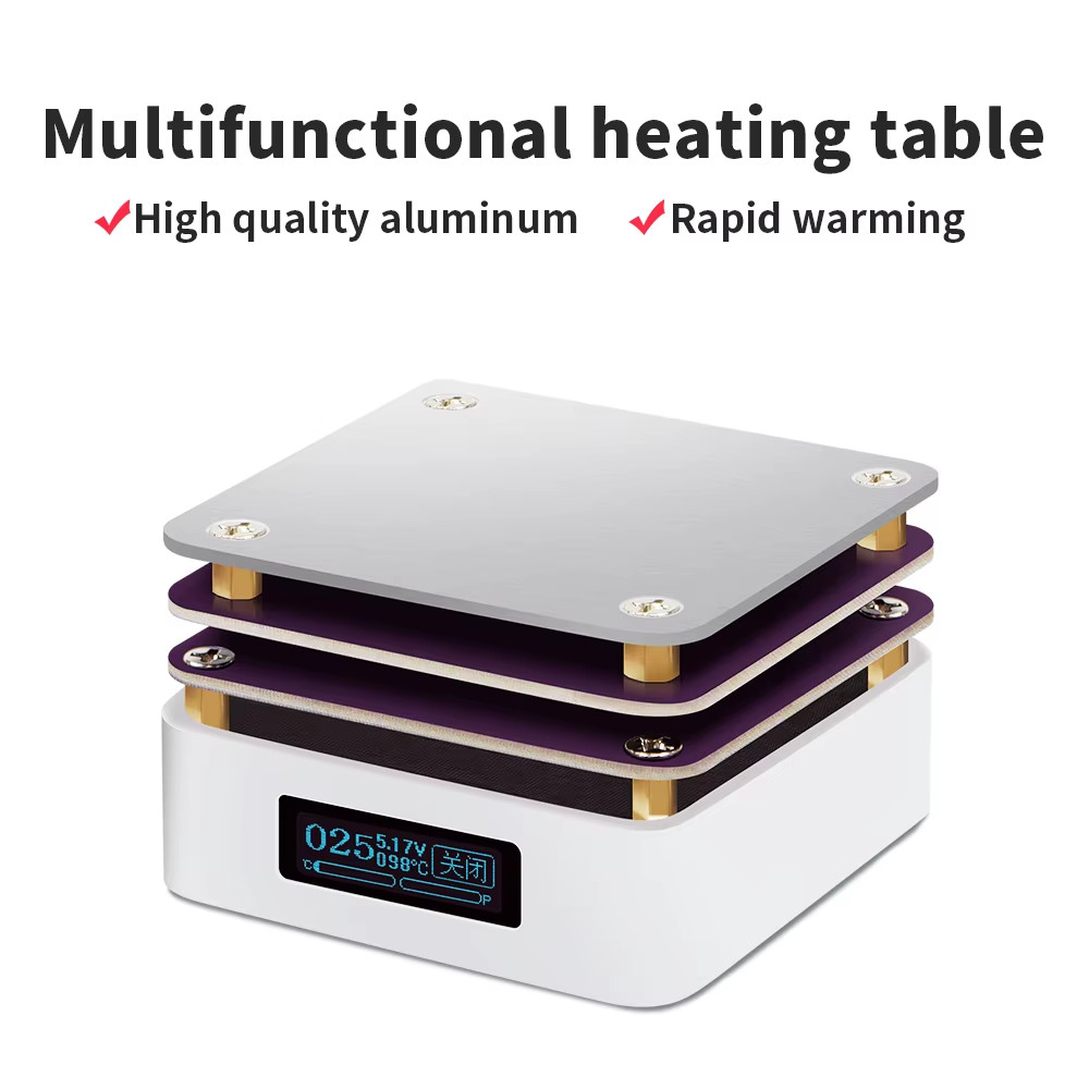 Mini Adjustable Constant Temperature Heating Table Type-C USB Soldering Plate He