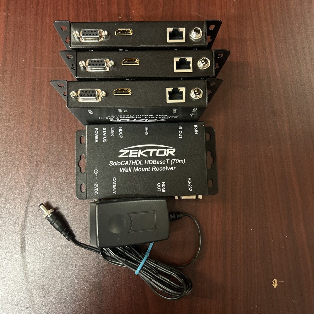 ZEKTOR Solocat HDL 900-000153 Wall Mount Receiver HDBase T 70m