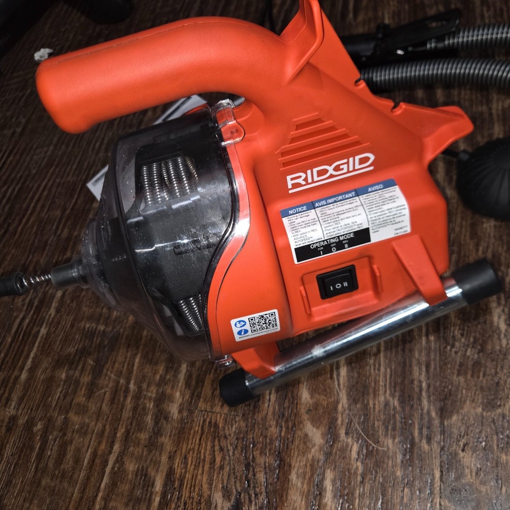 RIDGID PowerClear Drain Cleaning Machine - Red/Black