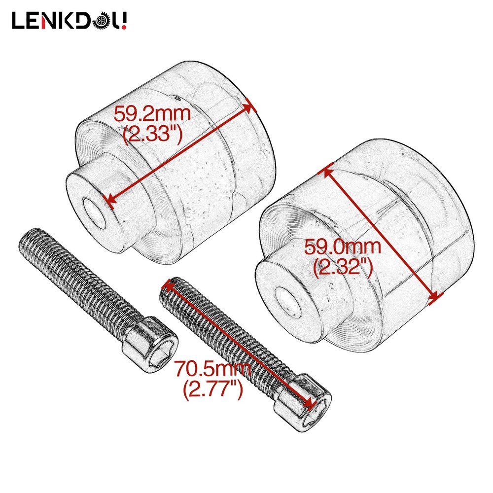 2x Protective Sliders Crash Bar End Balls Engine Guard Protector M12 For Harley
