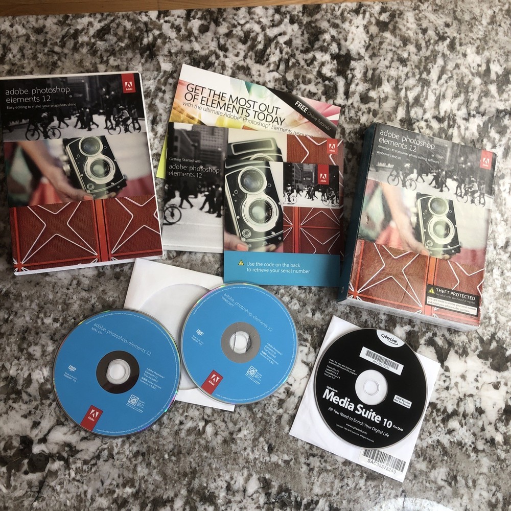 Photoshop Elements 12 Mac PC Windows Software w/ Serial Number