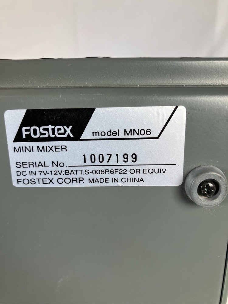 Fostex MN06 Hexamix 6ch Analog Stereo Mixer
