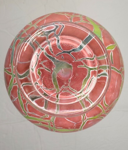 Franklin Park Conservatory 2012 Glass Vase Hand Blown Signed At Bottom