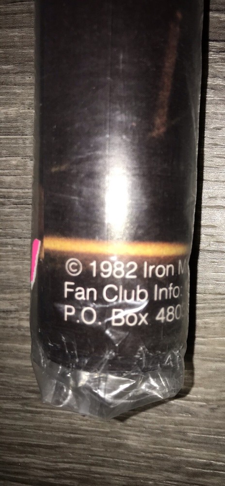 1982 ORIGINAL STILL SEALED UNUSED IRON MAIDEN FAN CLUB LIVE STAGE POSTER