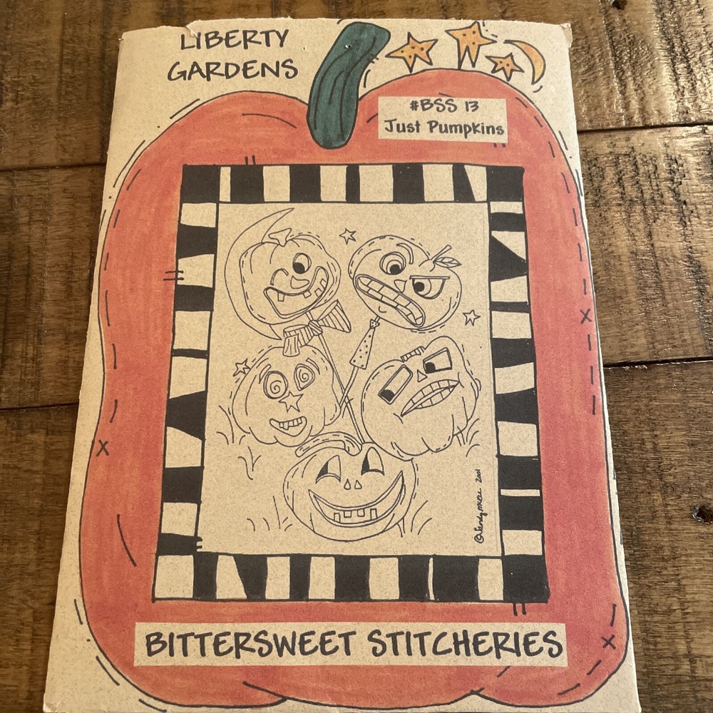 liberty gardens just pumpkins bittersweet stitcheries pattern