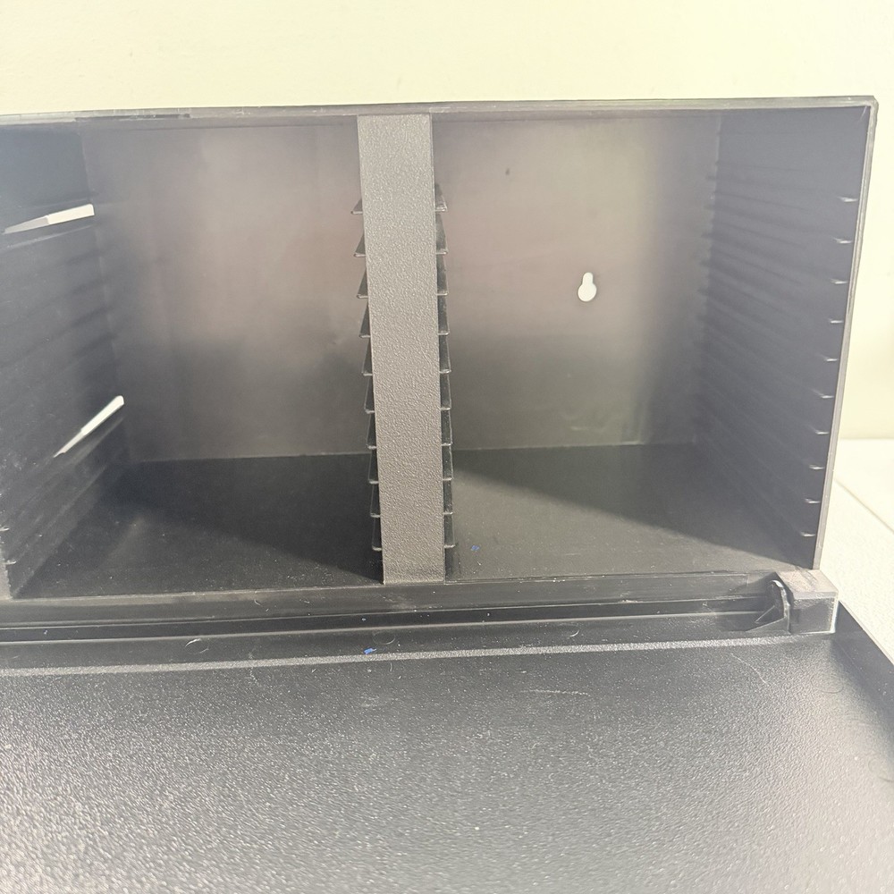 Laserline CD Storage 36 Compact Disc Case Holder Wall Mountable W/Drop Down Door