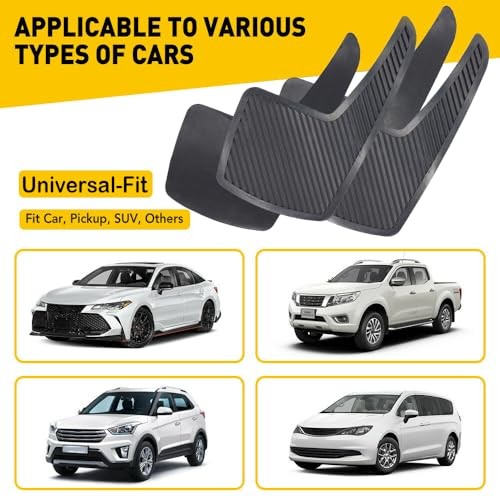 Car Mud Flaps, AUTOXBERT 4Pcs Universal Rubber Mudflaps Splash Guards