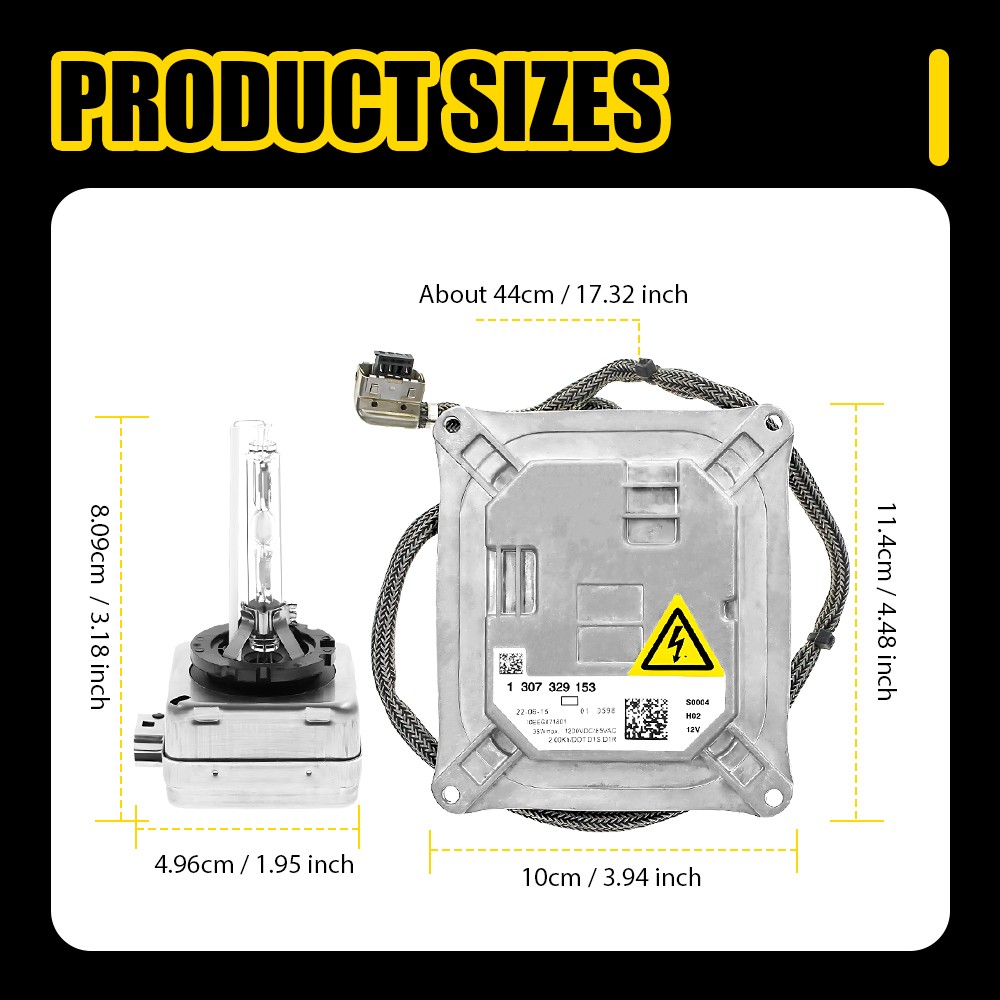 2X For 2006-11 Cadillac DTS Xenon HID Headlight Ballast Module 25806714 w/ Bulb