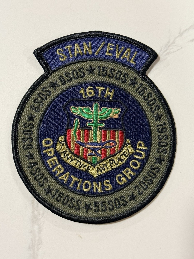 USAF Special Ops Command 16th Operations Group Standardization  Evaluation Patch