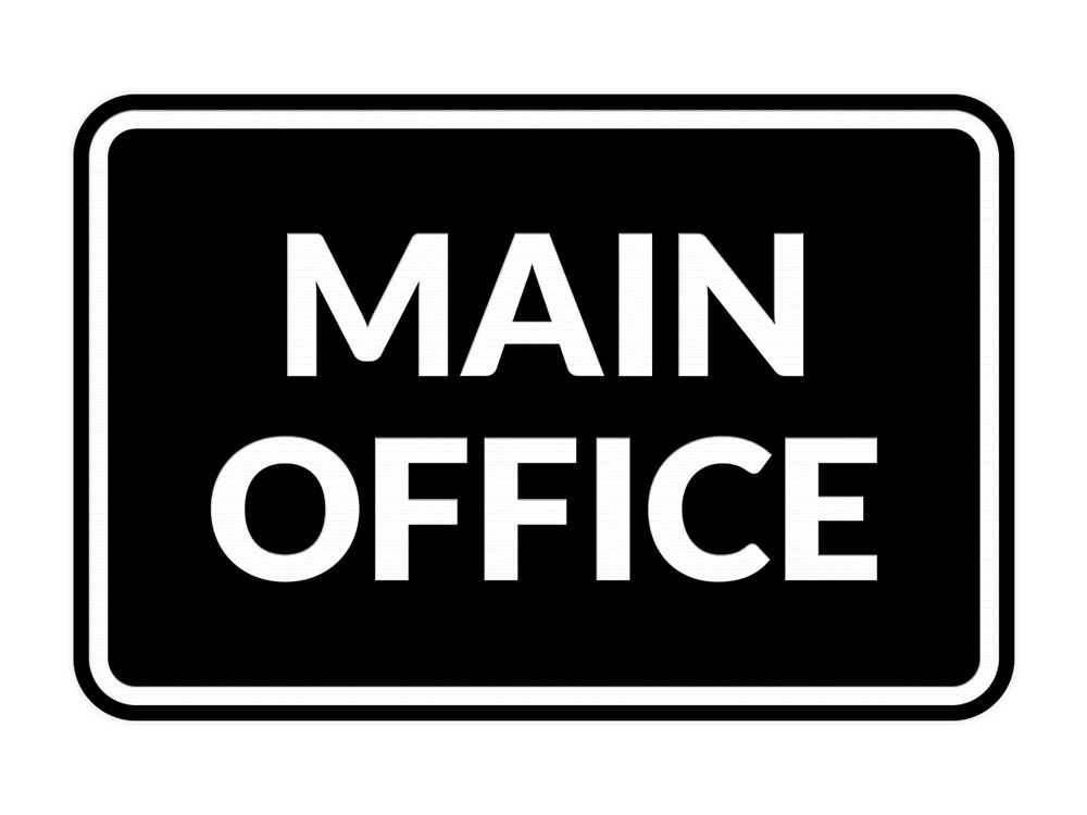 Classic Framed Main Office Sign