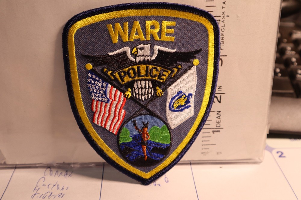police patch  WARE POLICE MASSACHUSETTS
