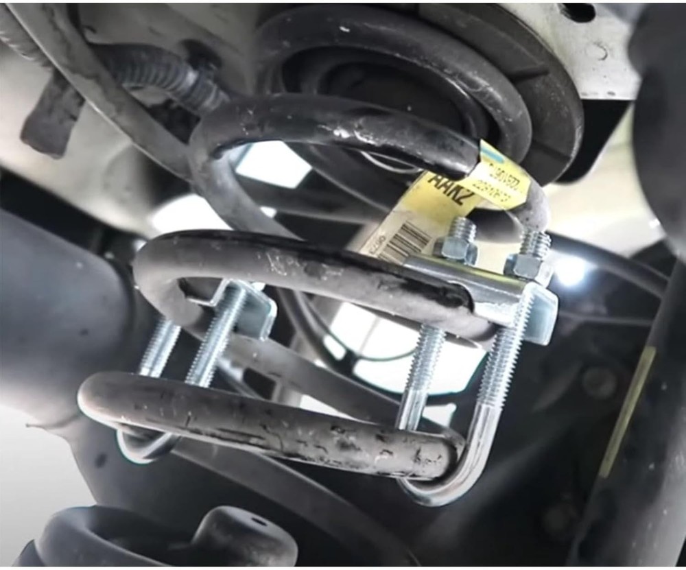 8 Pack Adjustable Coil Spring Lowering-Leveling Clamp Kit -Coil Spring Stabil...