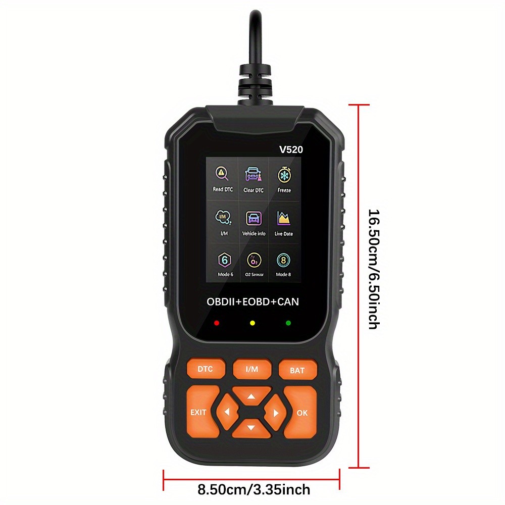 OBD2 Scanner Car Diagnostic Tool Dual UI Mode Read Clear Engine Light 35K+ Codes