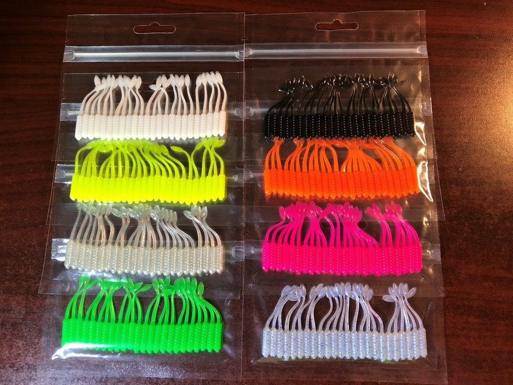 Soft Plastic Baits - Crappie - Panfish - Scented - 24 Count - 2" Crappie Dancer